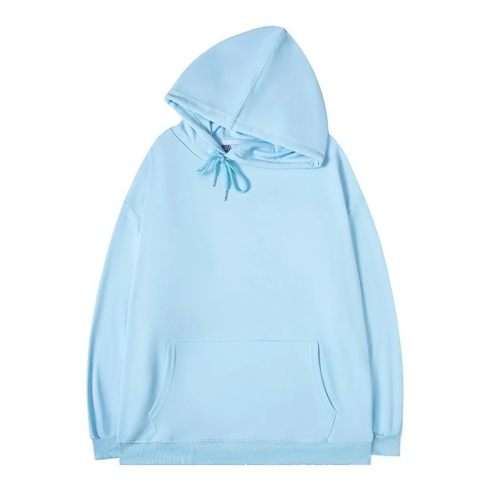 Simple Solid Color Loose Hoodie
