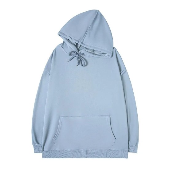 Simple Solid Color Loose Hoodie