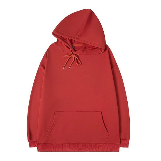 Simple Solid Color Loose Hoodie