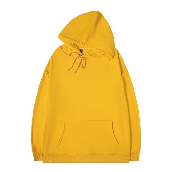 Simple Solid Color Loose Hoodie