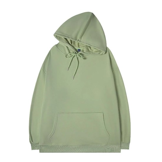 Simple Solid Color Loose Hoodie