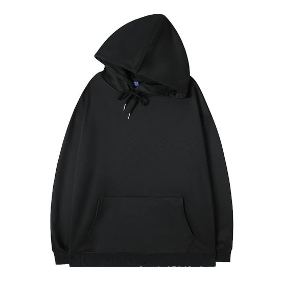 Simple Solid Color Loose Hoodie
