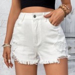 Women Fashion Rave Denim Shorts Women Fashion Rave Denim Shorts