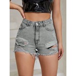 Women Fashion Rave Denim Shorts Women Fashion Rave Denim Shorts