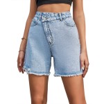Women Fashion High Waist Loose Denim Shorts Women Fashion High Waist Loose Denim Shorts
