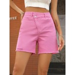 Women Fashion High Waist Loose Denim Shorts Women Fashion High Waist Loose Denim Shorts