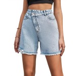 Women Fashion High Waist Loose Denim Shorts Women Fashion High Waist Loose Denim Shorts