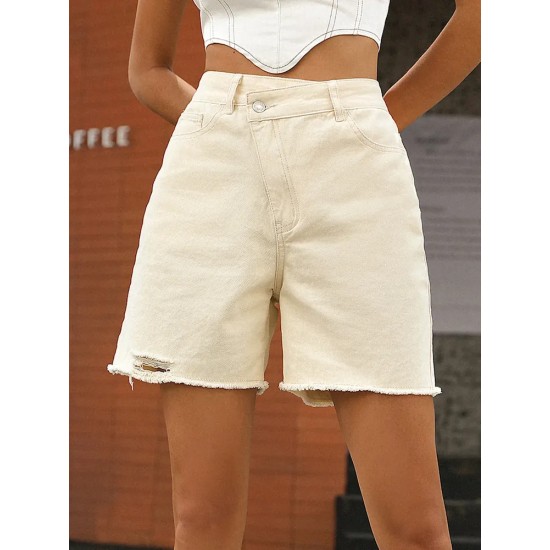 Women Fashion High Waist Loose Denim Shorts Women Fashion High Waist Loose Denim Shorts