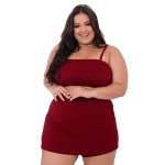 Women Fashion Plus Size Sexy Solid Color Camis Skirt Summer Set Women Fashion Plus Size Sexy Solid Color Camis Skirt Summer Set