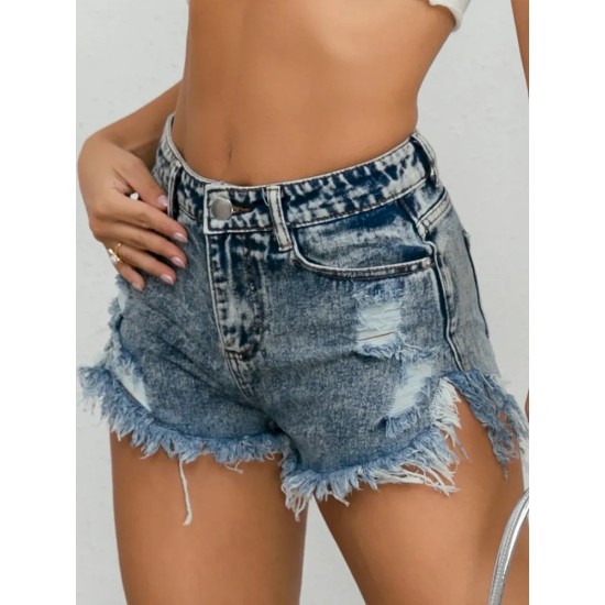 Women Sexy Rupped Denim Shorts Women Sexy Rupped Denim Shorts
