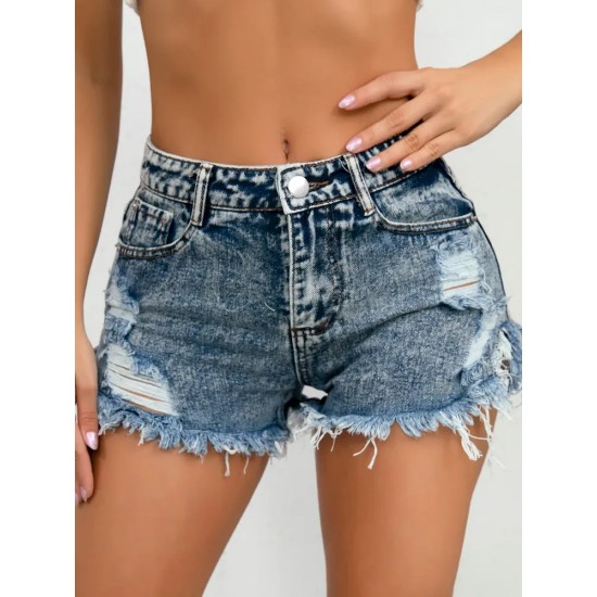 Women Sexy Rupped Denim Shorts Women Sexy Rupped Denim Shorts