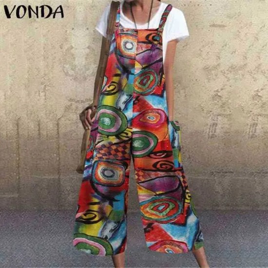 Women Casual Check-Print Wide-Leg Jumpsuit