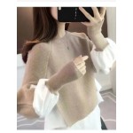 Women Casual Stitching Knitwear Women Casual Stitching Knitwear